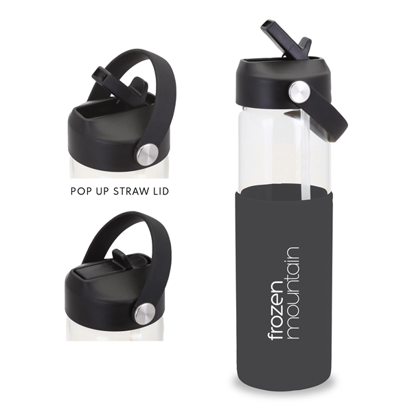 20oz. Glass Bottle with Silicone Sleeve.... from ASI 46755 Cosmo Promos