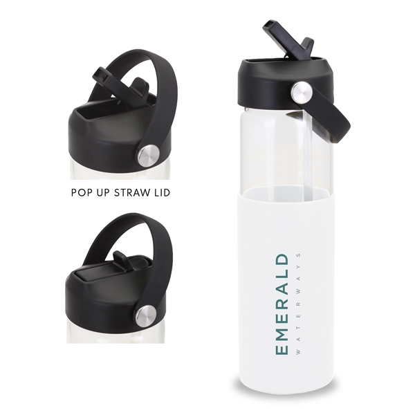 20oz. Glass Bottle with Silicone Sleeve.... from ASI 46755 Cosmo Promos