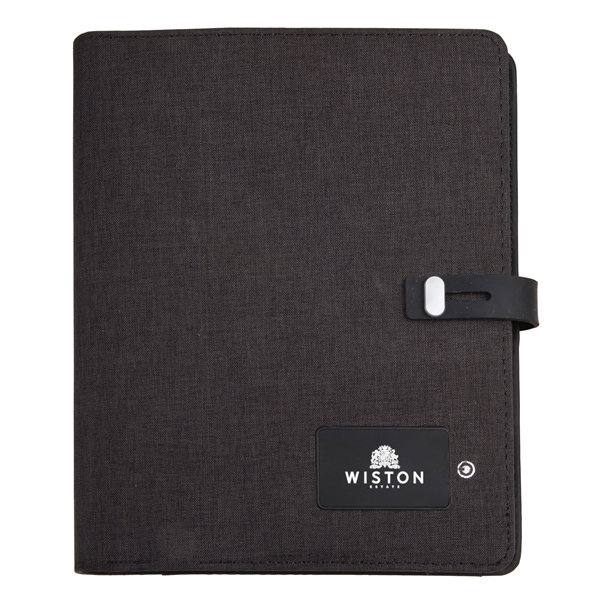 Powerbank Journal Padfolio with wireless charging or cable charging.... from ASI 46755 Cosmo Promos
