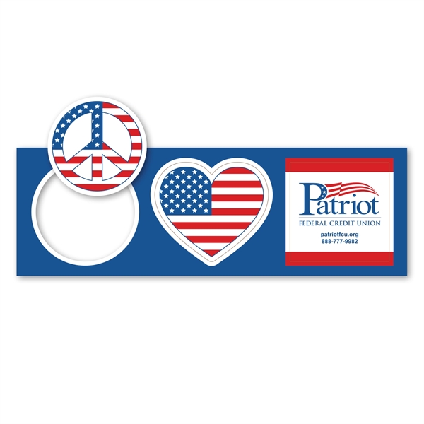 Set of three pop-out patriotic magnets.... from ASI 68507 The Magnet Group / Magnet LLC™