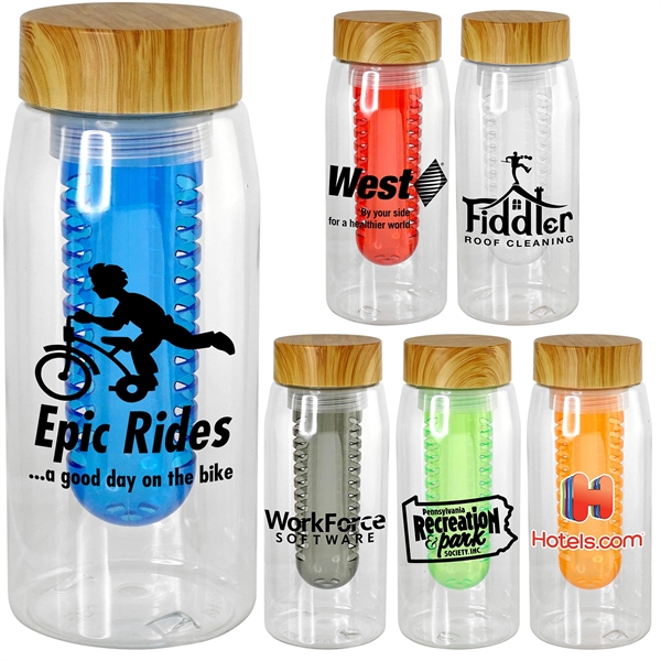 Bamboo Pattern 25 oz. Recycled Bottle with Infuser... from ASI 30208 A P Specialties / AP Specialties