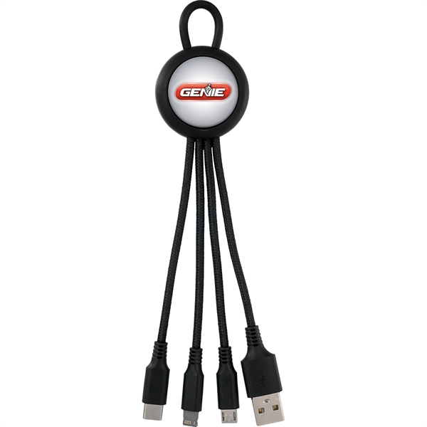CLEARVIEW LIGHT UP LOOP 3-IN-1 CHARGING CABLE... from ASI 30208 A P Specialties / AP Specialties