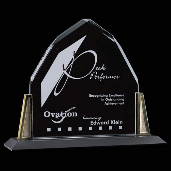 Starfire award complete with gold angle post on a black base.... from ASI 84592 St Regis Group / St Regis