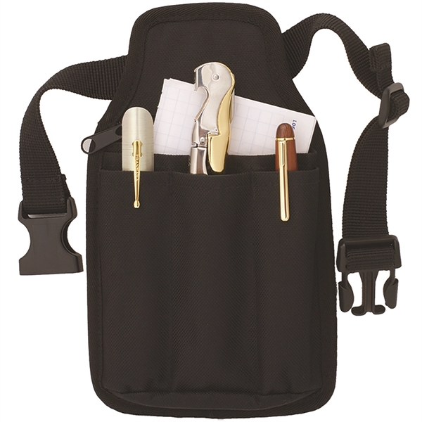 5 1/4" x 8 3/4" 600 Denier polyester server's holster with... from ASI 55450 Franmara Inc