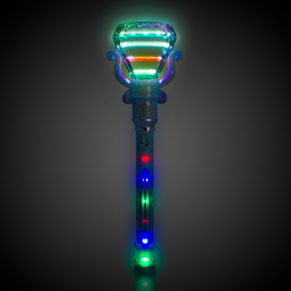 18" light-up rotating diamond wand with multicolor LEDs.... from ASI 42016 Brighter Promotions Inc