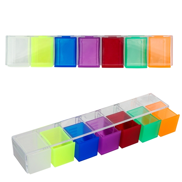 COLORFUL BLOCK PILL CASE... from ASI 30208 A P Specialties / AP Specialties