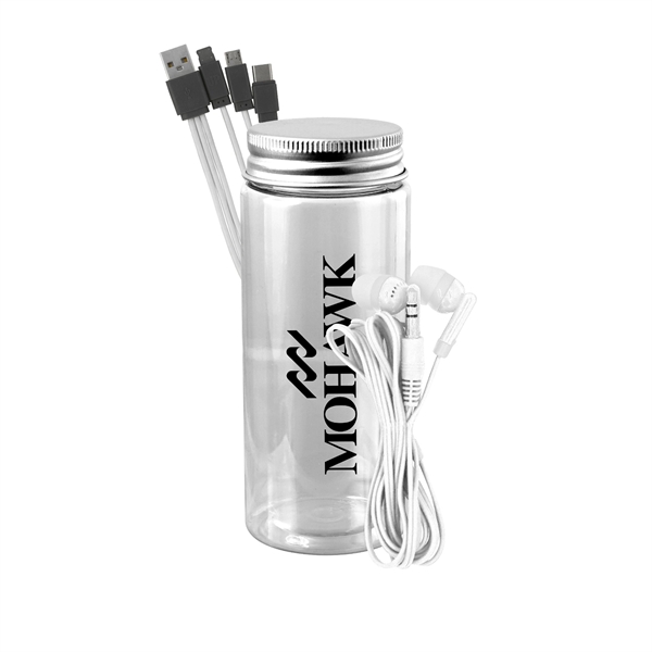 BOTTLED CABLE EAR BUD SET... from ASI 30208 A P Specialties / AP Specialties