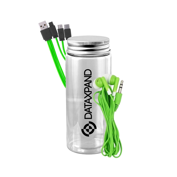 BOTTLED CABLE EAR BUD SET... from ASI 30208 A P Specialties / AP Specialties