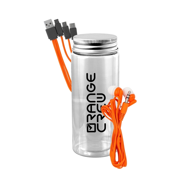 BOTTLED CABLE EAR BUD SET... from ASI 30208 A P Specialties / AP Specialties