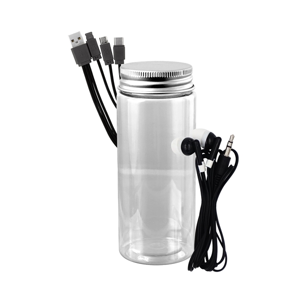 BOTTLED CABLE EAR BUD SET... from ASI 30208 A P Specialties / AP Specialties