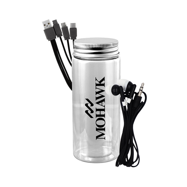 BOTTLED CABLE EAR BUD SET... from ASI 30208 A P Specialties / AP Specialties