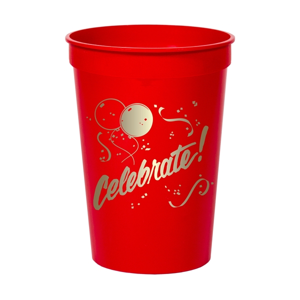 Smooth colored 12 oz. stadium cup.... from ASI 88200 TK Sorg's - A Div of Arch Promo Group, LLC / PETITE