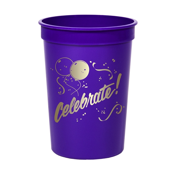 Smooth colored 12 oz. stadium cup.... from ASI 88200 TK Sorg's - A Div of Arch Promo Group, LLC / PETITE