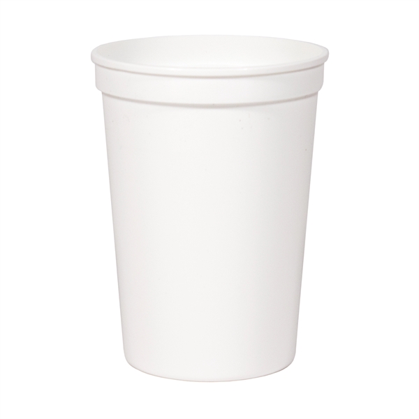 Smooth white stadium cup.... from ASI 88200 TK Sorg's - A Div of Arch Promo Group, LLC / PETITE
