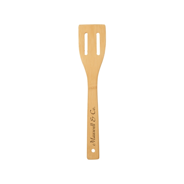 12" x 2 1/2" x 1/4" bamboo wood spatula with 5/16"... from ASI 74601 Calico