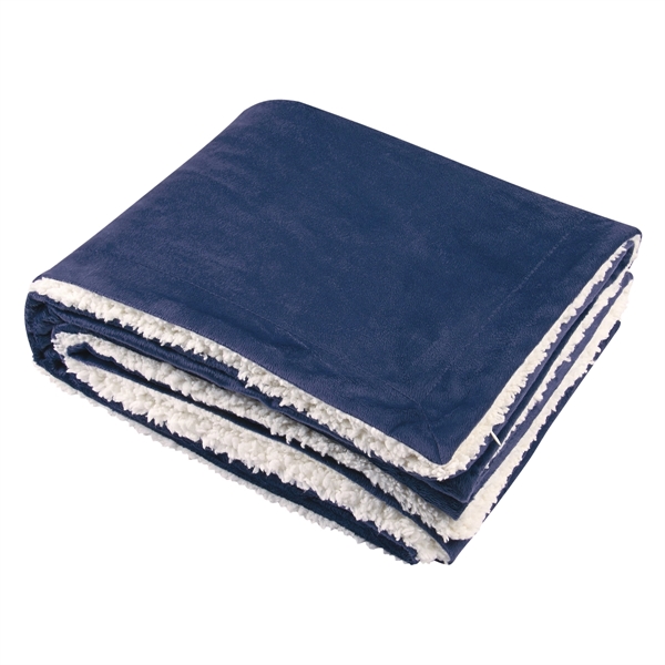 Sherpa blanket, 60" x 50", 100% polyester fleece.... from ASI 61125 Hit Promotional Products / Hit®