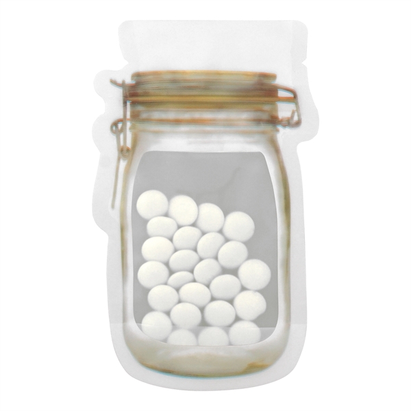 MASON JAR BAG OF PRINTED CANDY... from ASI 30208 A P Specialties / AP Specialties
