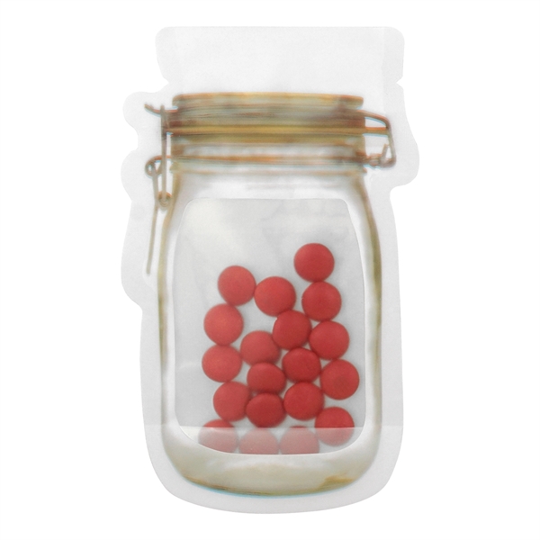 MASON JAR BAG OF PRINTED CANDY... from ASI 30208 A P Specialties / AP Specialties