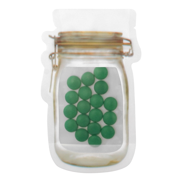 MASON JAR BAG OF PRINTED CANDY... from ASI 30208 A P Specialties / AP Specialties