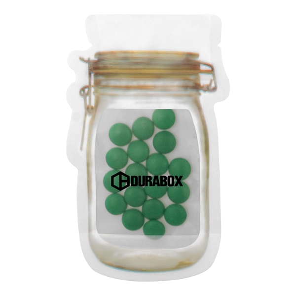MASON JAR BAG OF PRINTED CANDY... from ASI 30208 A P Specialties / AP Specialties