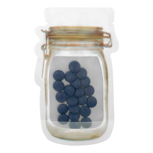 MASON JAR BAG OF PRINTED CANDY... from ASI 30208 A P Specialties / AP Specialties