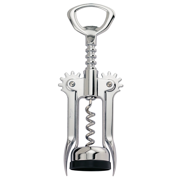 Customizable 6 5/8" chrome plated wing corkscrew with spiral worm. Made... from ASI 55450 Franmara Inc