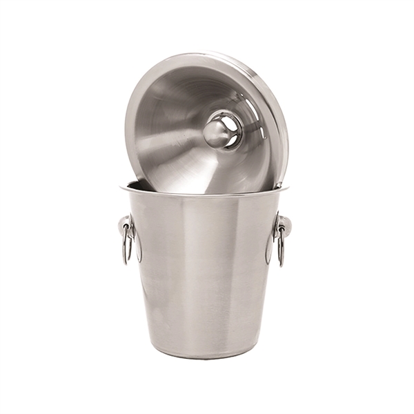 Wine tasting receptacle top only, stainless steel. Half bottle spittoon. Blank.... from ASI 55450 Franmara Inc
