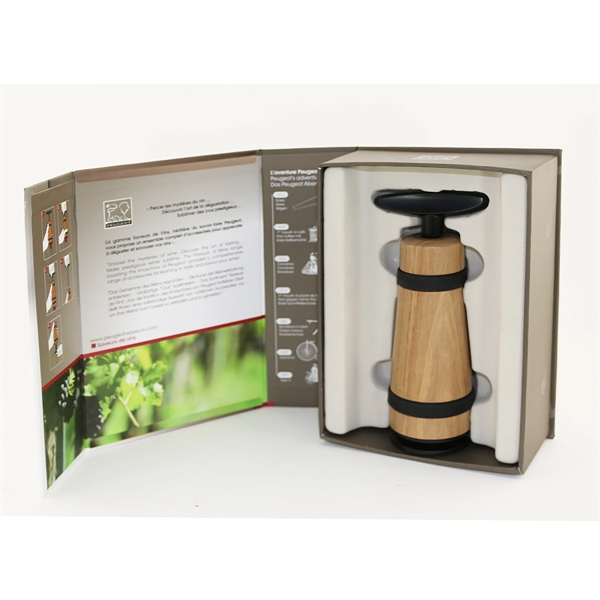 Walnut wood barrel corkscrew with a continuous-turn feature.... from ASI 55450 Franmara Inc