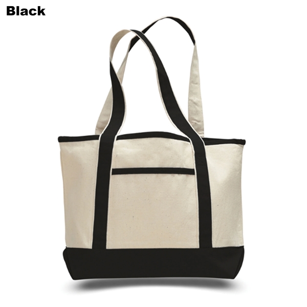 12 oz. deluxe shopping tote bag with interior zippered pocket and... from ASI 39820 Opusline (Benmex) / Opus Line
