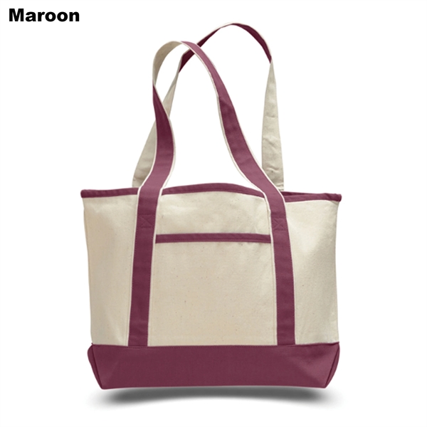 12 oz. deluxe shopping tote bag with interior zippered pocket and... from ASI 39820 Opusline (Benmex) / Opus Line