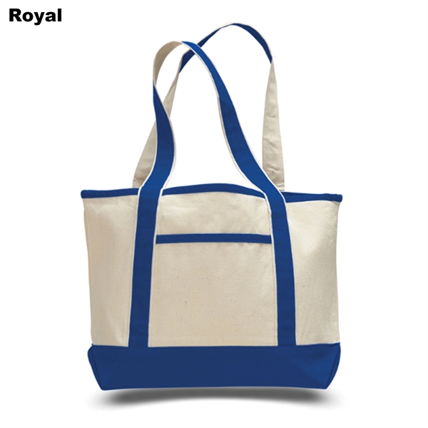 12 oz. deluxe shopping tote bag with interior zippered pocket and... from ASI 39820 Opusline (Benmex) / Opus Line