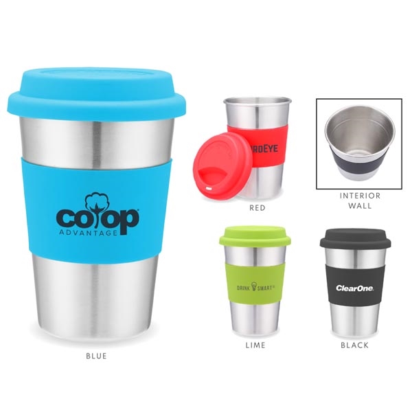 Tazza 16oz. stainless steel tumbler.... from ASI 46755 Cosmo Promos