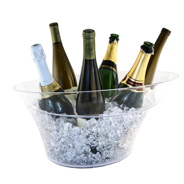 Oval bottle chiller with wide rim, fits 6 bottles with ice.... from ASI 55450 Franmara Inc