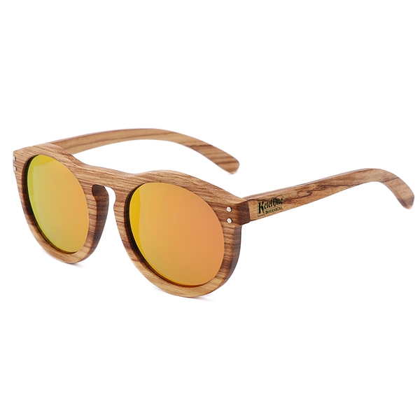 Quality zebra full wood sunglasses with mirrored lenses.... from ASI 57371 Eyevertising / Eyevertising®