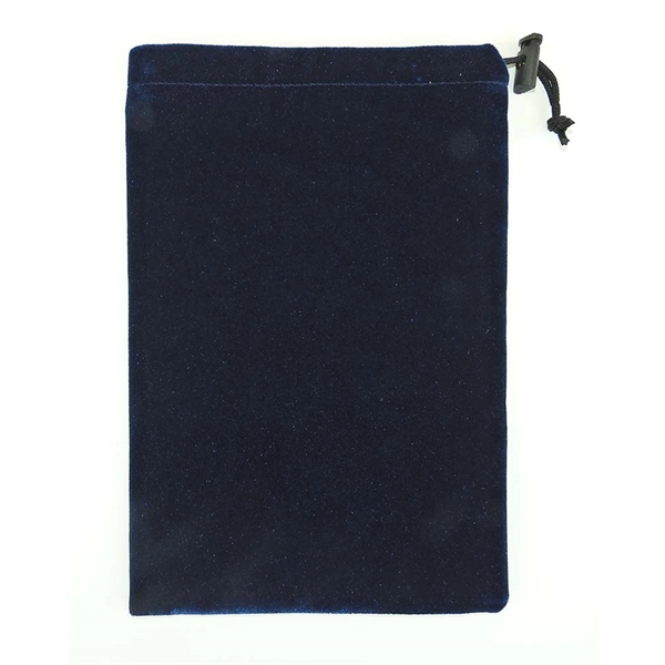 Flocked Velvet Drawstring Bag features knotted drawstring closure with cord lock.... from ASI 41630 Brave USA
