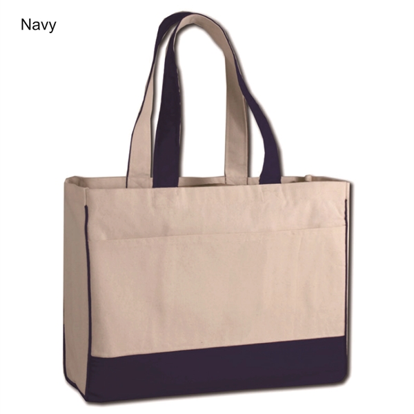 12 oz. cotton canvas tote with front pocket, interior zipper pocket... from ASI 39820 Opusline (Benmex) / Opus Line