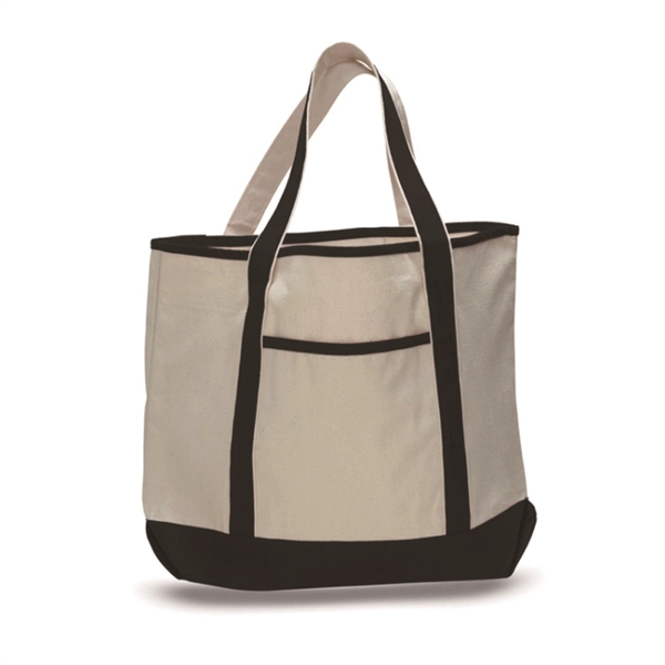 Large two tone boat bag is made of cotton canvas with... from ASI 39820 Opusline (Benmex) / Opus Line