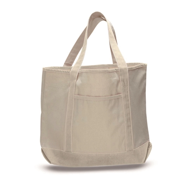 Large two tone boat bag is made of cotton canvas with... from ASI 39820 Opusline (Benmex) / Opus Line