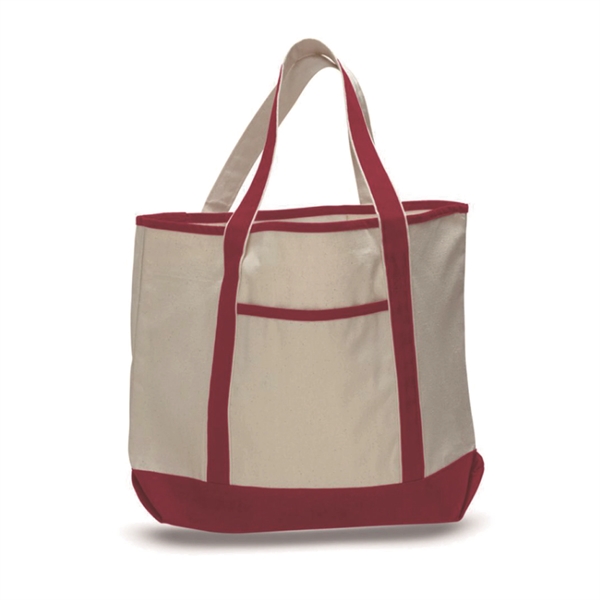 Large two tone boat bag is made of cotton canvas with... from ASI 39820 Opusline (Benmex) / Opus Line