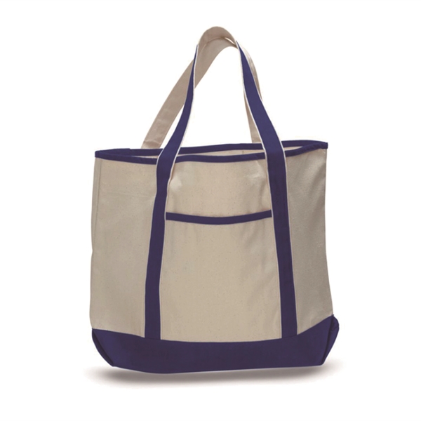 Large two tone boat bag is made of cotton canvas with... from ASI 39820 Opusline (Benmex) / Opus Line