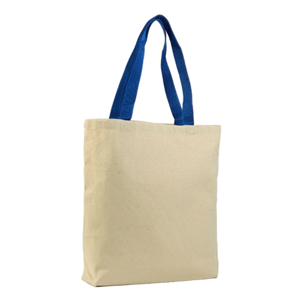 Two-tone economy tote bag made of 6 oz. cotton canva and... from ASI 39820 Opusline (Benmex) / Opus Line
