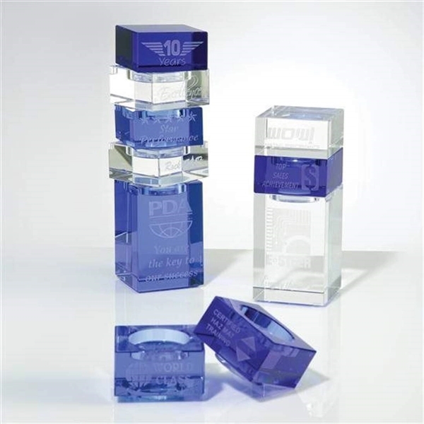 Optical crystal tower base.... from ASI 84592 St Regis Group / R S Owens & Co Inc