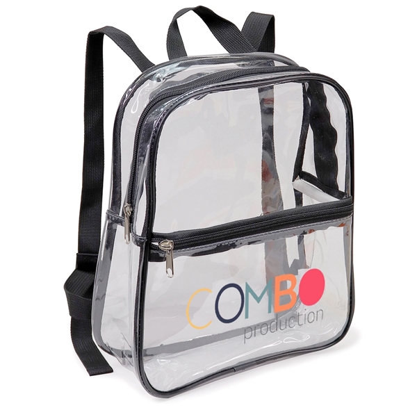 Translucent Clear Backpack constructed of 0.3 mm heavy duty translucent PVC.... from ASI 40544 Binaco / Binaline