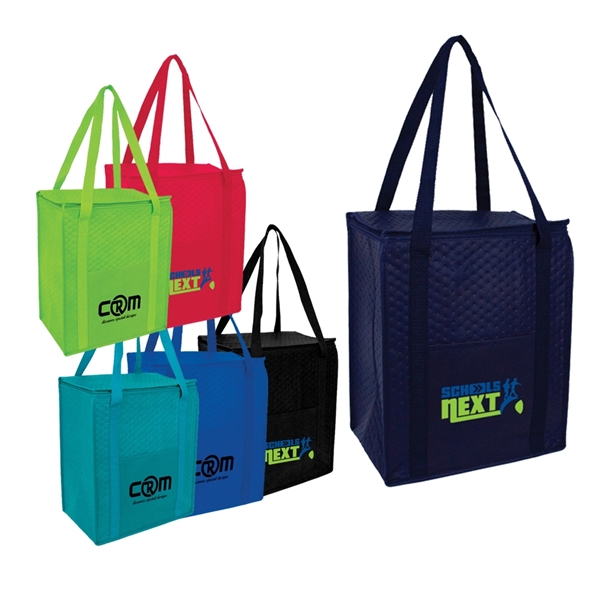 Glacier Insulated Zipper Cooler constructed of 90+GSM Non-Woven Polypropylene.... from ASI 40544 Binaco / Binaline