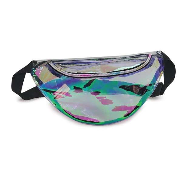 Iridescent Holographic Fanny Pack constructed of 0.3 mm heavy duty water... from ASI 40544 Binaco / Binaline