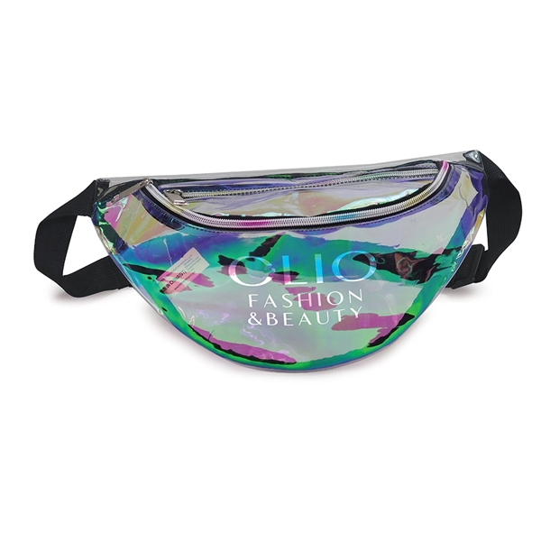Iridescent Holographic Fanny Pack constructed of 0.3 mm heavy duty water... from ASI 40544 Binaco / Binaline