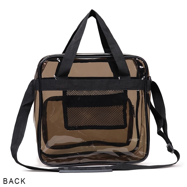 Translucent Black Tote Bag with Shoulder Straps constructed of 0.3 mm... from ASI 40544 Binaco / Binaline