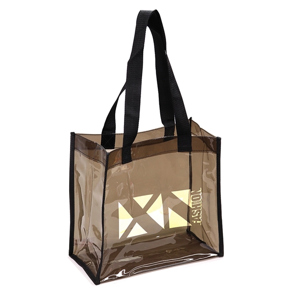 Translucent Black Tote Bag constructed of 0.3 mm heavy duty water... from ASI 40544 Binaco / Binaline