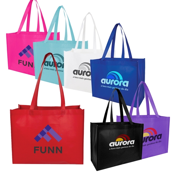 Conventional Medium Shopping Laminated Tote perfect for grocery shopping, picnics and... from ASI 40544 Binaco / Binaline