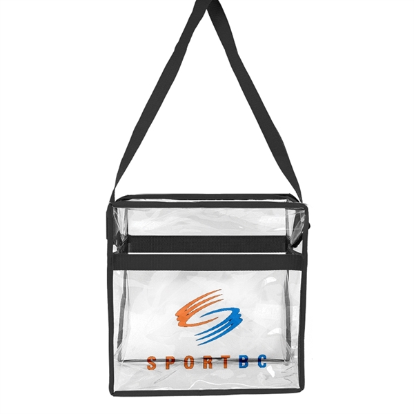 Translucent Cross Body Tote constructed of 0.2 mm heavy duty water... from ASI 40544 Binaco / Binaline